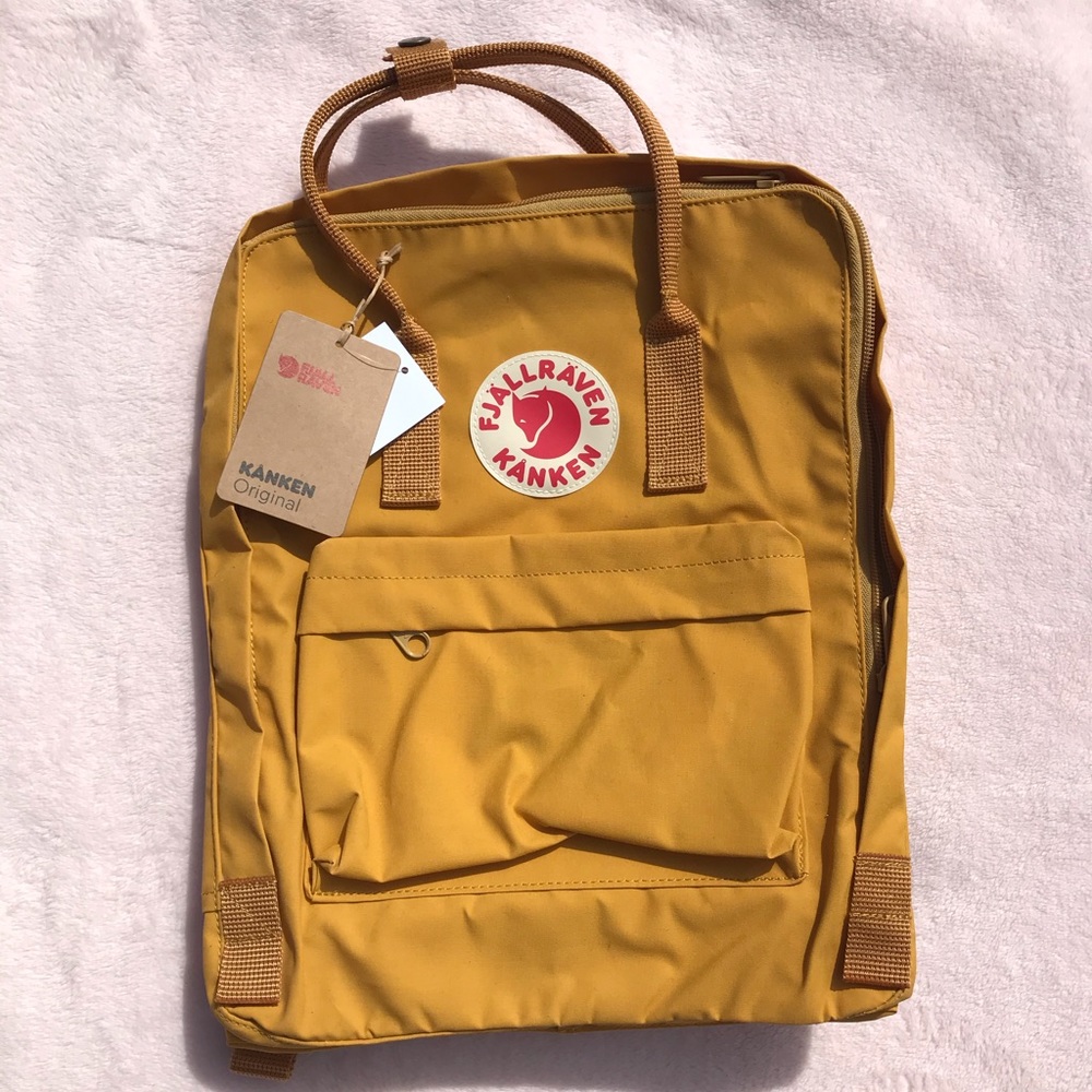 Fjallraven Kanken Mustard Yellow Backpack